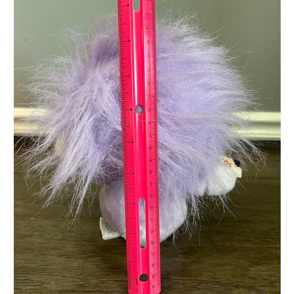 Vintage Embassy International Purple Plush Toy Lion With Swing Tag - Picture 6 of 6